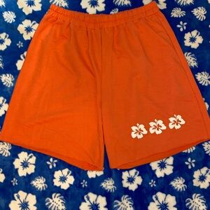 Orange Floral Women’s Shorts